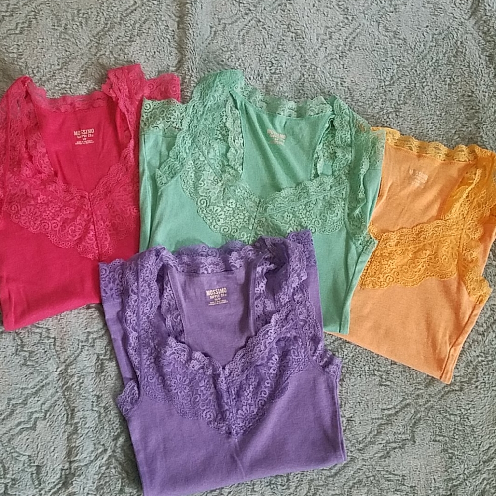 Lace tank tops